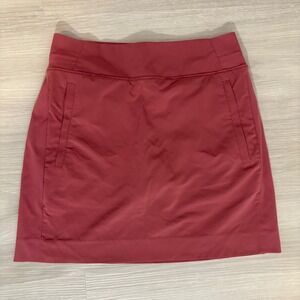 Athleta Women Skirt Shorts Pink Rose Athletic Built-in Liner Golf Tennis Size 0